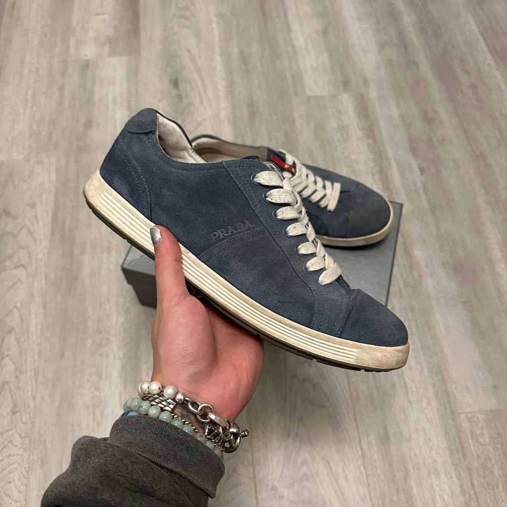 Prada Men's Blue Sneakers